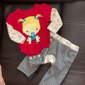 Harajuku Mini  two piece baby outfit